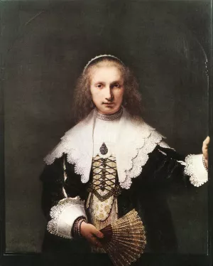 Agatha Bas painting by Rembrandt Van Rijn