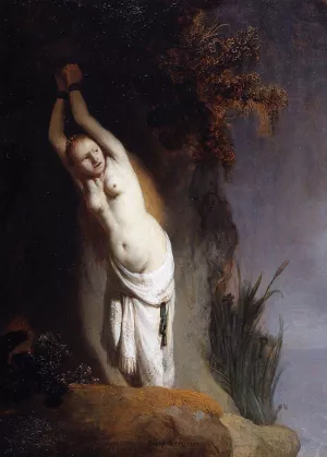 Andromeda painting by Rembrandt Van Rijn