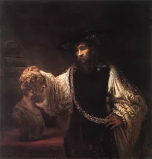 Aristotle with a Bust of Homer painting by Rembrandt Van Rijn