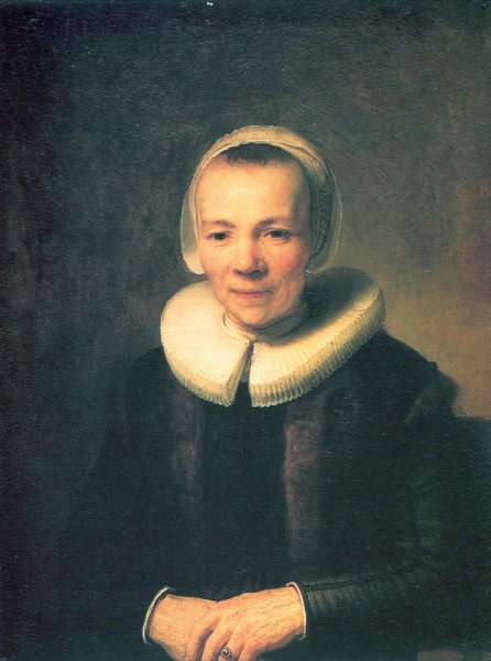 Baerte Martens, Wife of Herman Doomer by Rembrandt Van Rijn - Hand-Painted Oil Painting Reproduction