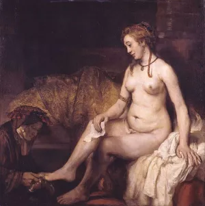 Bathsheba at Her Bath by Rembrandt Van Rijn - Oil Painting Reproduction