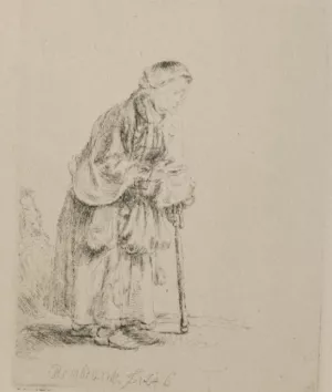 Beggar Woman Asking Alms Oil painting by Rembrandt Van Rijn