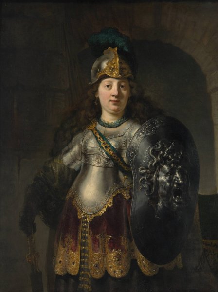 Bellona  by Rembrandt Van Rijn - Hand-Painted Oil Painting Reproduction