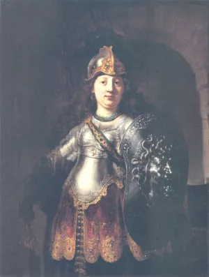 Bellona painting by Rembrandt Van Rijn