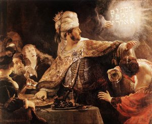 Belshazzar's Feast Oil painting by Rembrandt Van Rijn