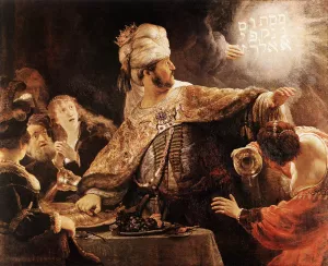 Belshazzar's Feast painting by Rembrandt Van Rijn