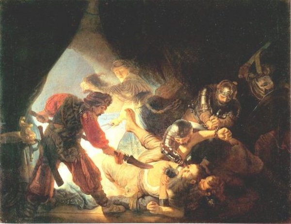 Main Product Photo of Blinding of Samson Painting by Rembrandt Van Rijn