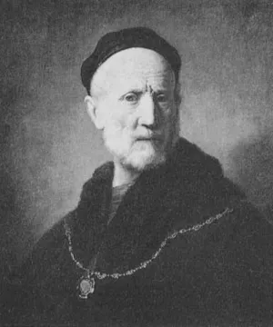 Bust of an Old Man with a Gold Chain by Rembrandt Van Rijn Oil Painting