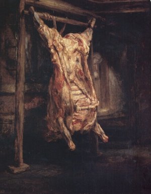 Carcass of Beef by Rembrandt Van Rijn Oil Painting