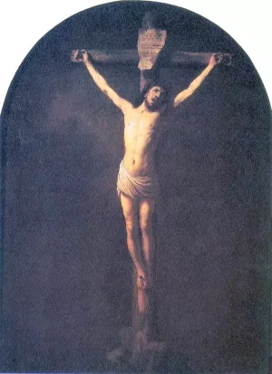 Christ on the Cross by Rembrandt Van Rijn Oil Painting