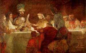 Conspiracy of the Bataves by Rembrandt Van Rijn Oil Painting