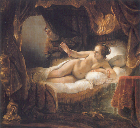 Danea by Rembrandt Van Rijn - Hand-Painted Oil Painting Reproduction