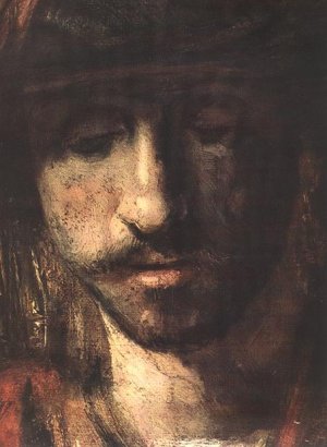 David and Uriah Detail by Rembrandt Van Rijn Oil Painting