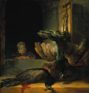 Dead Peacocks Oil painting by Rembrandt Van Rijn