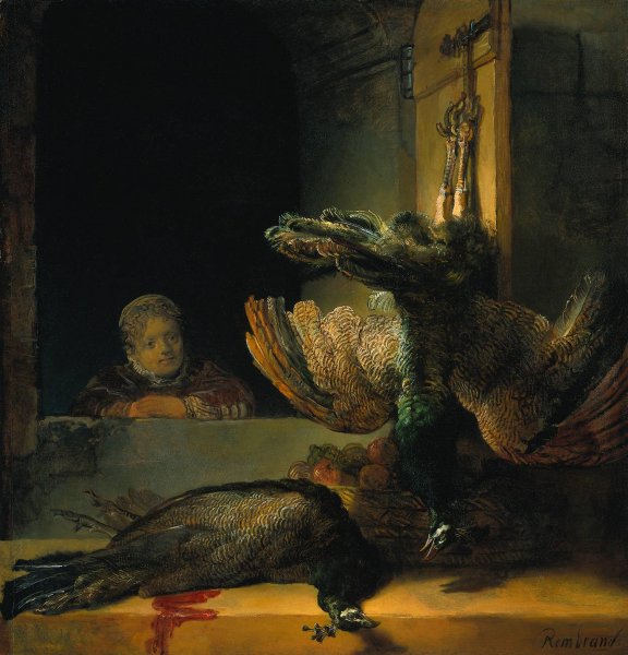 Dead Peacocks by Rembrandt Van Rijn - Hand-Painted Oil Painting Reproduction