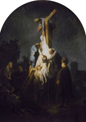 Deposition From the Cross by Rembrandt Van Rijn Oil Painting
