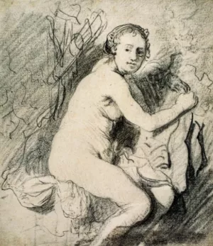 Diana at Her Bath by Rembrandt Van Rijn - Oil Painting Reproduction