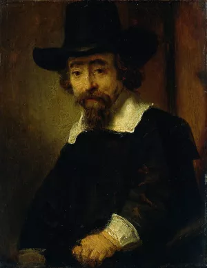 Dr Ephraim Bueno, Jewish Physician and Writer by Rembrandt Van Rijn - Oil Painting Reproduction