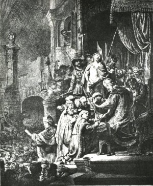 Ecce Homo II by Rembrandt Van Rijn Oil Painting