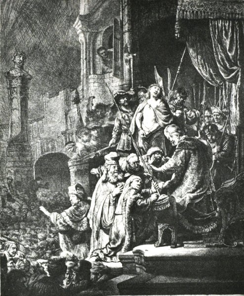 Main Product Photo of Ecce Homo II Painting by Rembrandt Van Rijn
