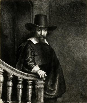 Ephraim Bonus, Jewish Physician by Rembrandt Van Rijn Oil Painting