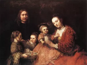 Family Group by Rembrandt Van Rijn Oil Painting