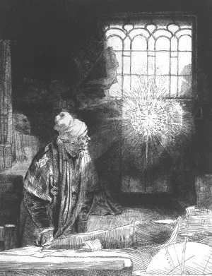 Faust painting by Rembrandt Van Rijn