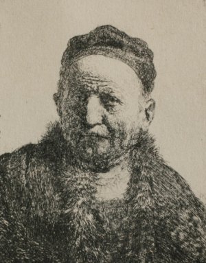 Head and Bust, Full Face by Rembrandt Van Rijn Oil Painting