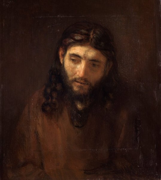 Main Product Photo of Head Of Christ Painting by Rembrandt Van Rijn
