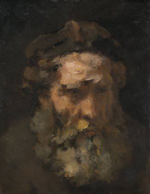Head of Saint Matthew by Rembrandt Van Rijn Oil Painting