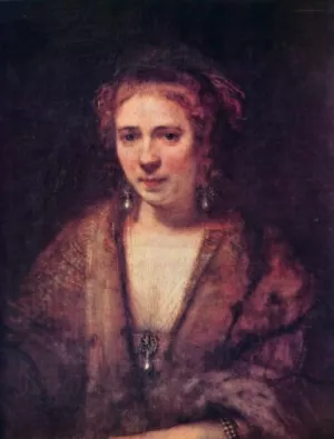 Hendrickje Stoffels by Rembrandt Van Rijn - Oil Painting Reproduction