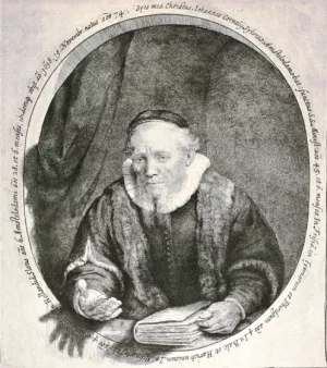 Jan Cornelis Sylvius by Rembrandt Van Rijn Oil Painting