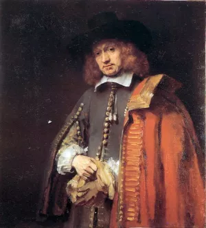 Jan Six by Rembrandt Van Rijn - Oil Painting Reproduction