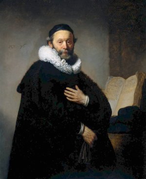 Johannes Wtenbogaert, Remonstrant Minister by Rembrandt Van Rijn Oil Painting