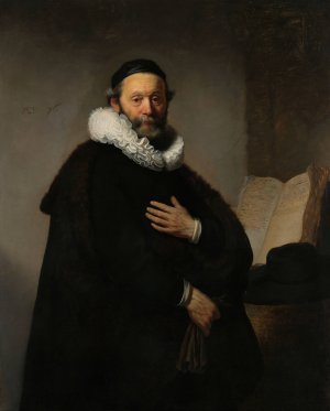 Johannes Wtenbogaert by Rembrandt Van Rijn Oil Painting