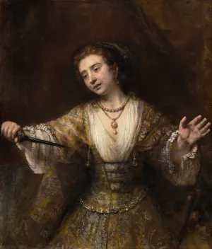 Lucretia by Rembrandt Van Rijn Oil Painting
