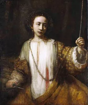 Lucretia by Rembrandt Van Rijn Oil Painting