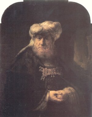 Man in Oriental Costume by Rembrandt Van Rijn Oil Painting