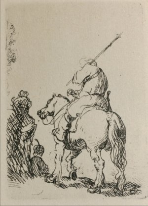 Man on Horesback by Rembrandt Van Rijn Oil Painting