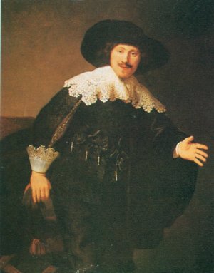 Man Standing Up by Rembrandt Van Rijn Oil Painting