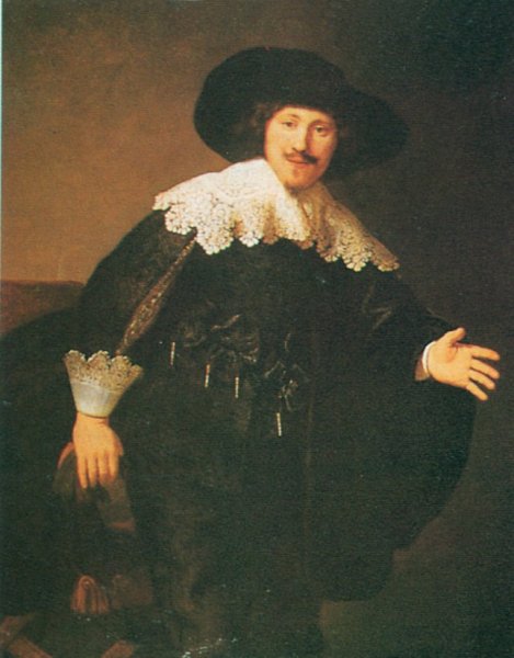 Main Product Photo of Man Standing Up Painting by Rembrandt Van Rijn