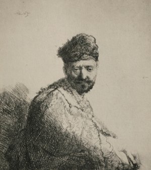 Man with a Short Beard and Embroidered Cloak