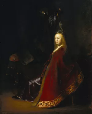Minerva by Rembrandt Van Rijn Oil Painting