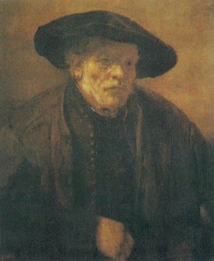 Old Man with a Beret by Rembrandt Van Rijn Oil Painting