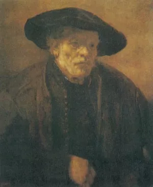 Old Man with a Beret by Rembrandt Van Rijn - Oil Painting Reproduction