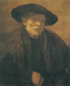 Old Man with a Beret Oil painting by Rembrandt Van Rijn