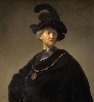 Old Man with a Gold Chain by Rembrandt Van Rijn Oil Painting