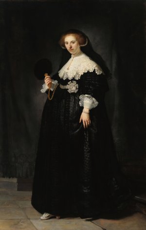 Oopjen Coppit by Rembrandt Van Rijn Oil Painting