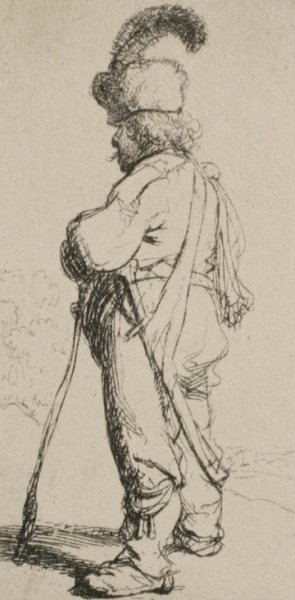 Polander Turned to the Left by Rembrandt Van Rijn Oil Painting