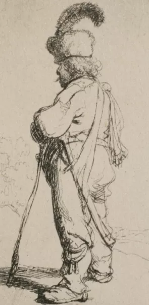Polander Turned to the Left by Rembrandt Van Rijn Oil Painting